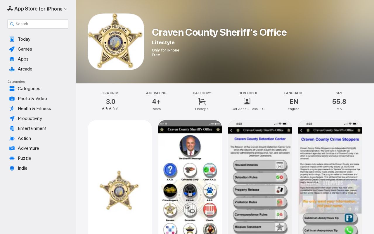 Craven County sheriff app listing checked for released inmate mugshots